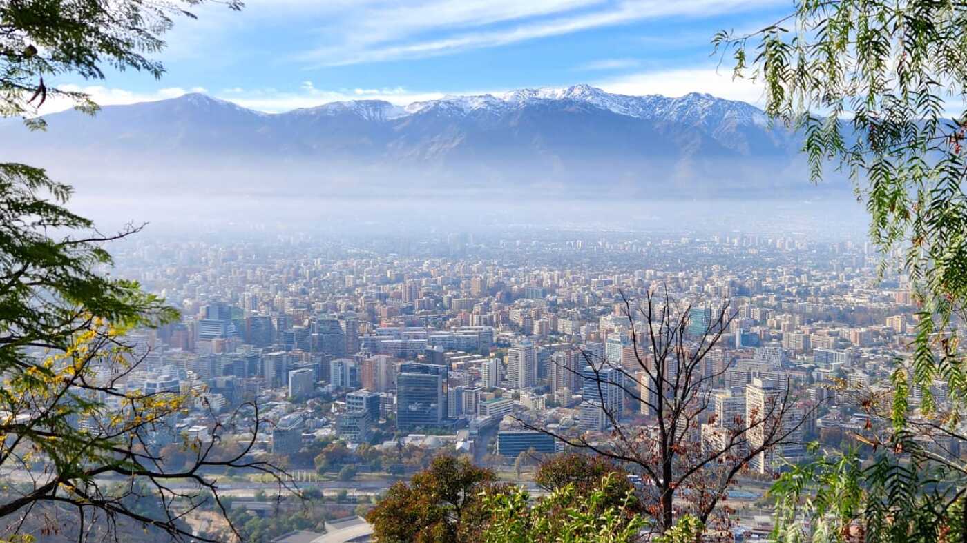 A hike on Cerro San Cristobal with stunning views of the Chilean Andes : NPR