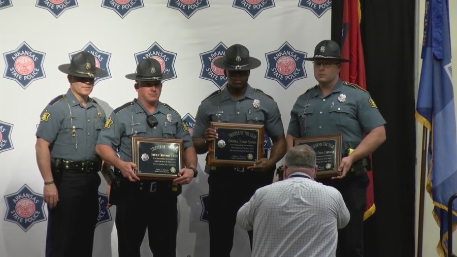Arkansas State Police honors Troopers of the Year