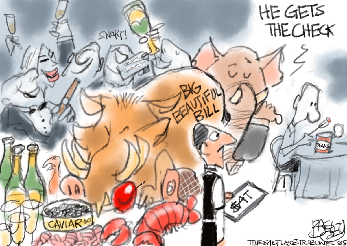 Check out Pat Bagley's latest cartoon: Billionaire Afterparty