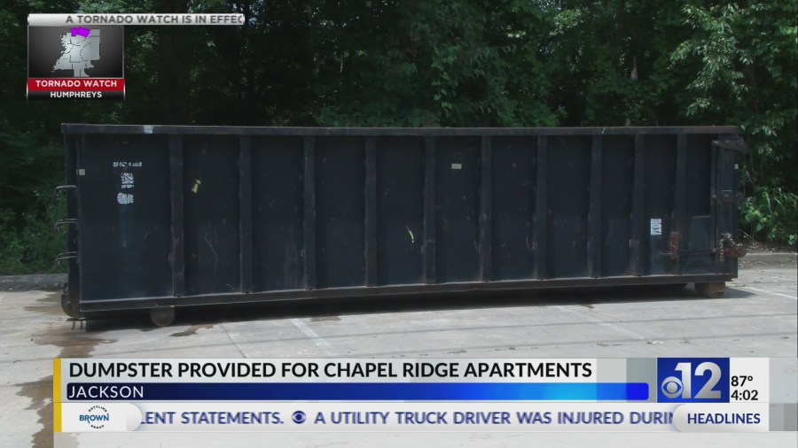 City provides dumpster to ease Chapel Ridge trash crisis