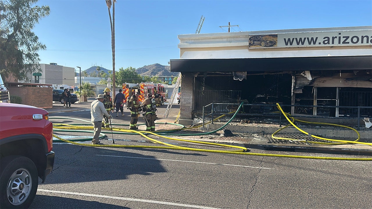 Classic muscle cars burned in Phoenix showroom fire