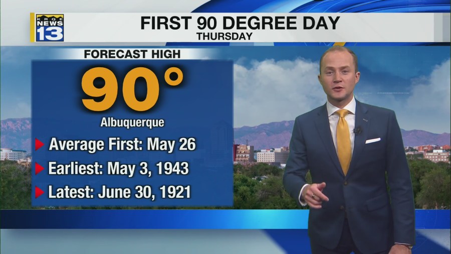 Even hotter weather moves in Thursday