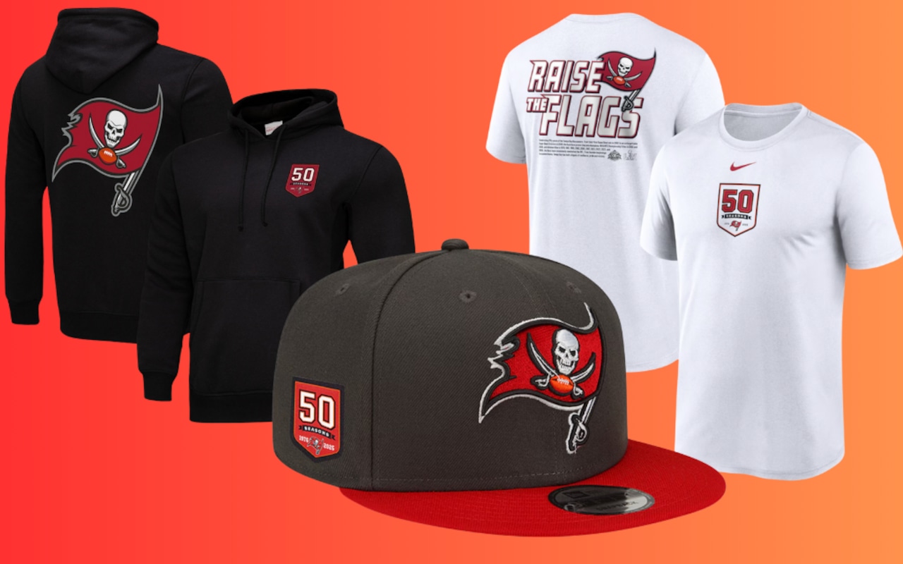 Fanatics drops new Buccaneers 50th year NFL gear: Buy the latest shirts, hats before they’re gone