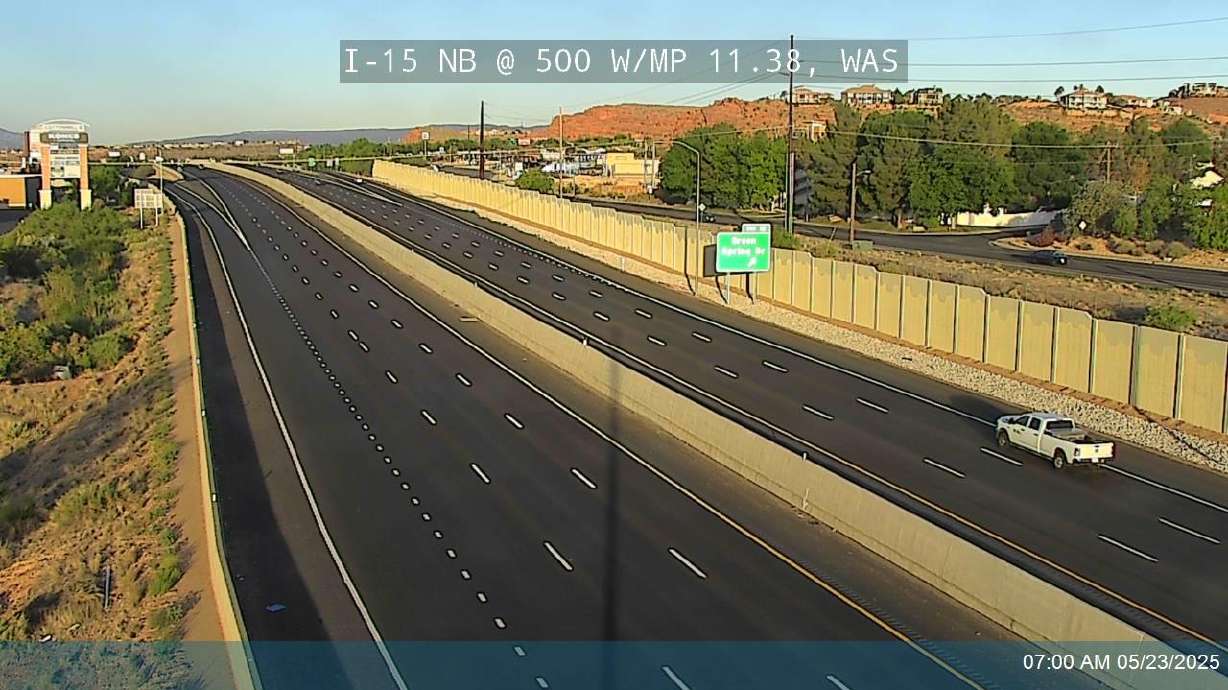 Female pedestrian hit, killed by semitruck on I-15 near St. George; highway reopens