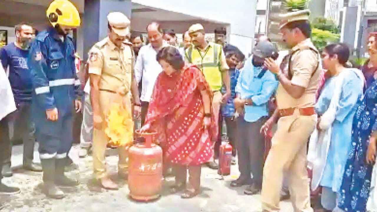 Fire dept holds mock drills