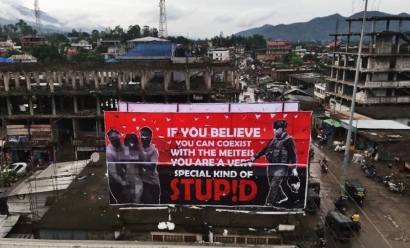 Hate posters against Meiteis removed in Churachandpur