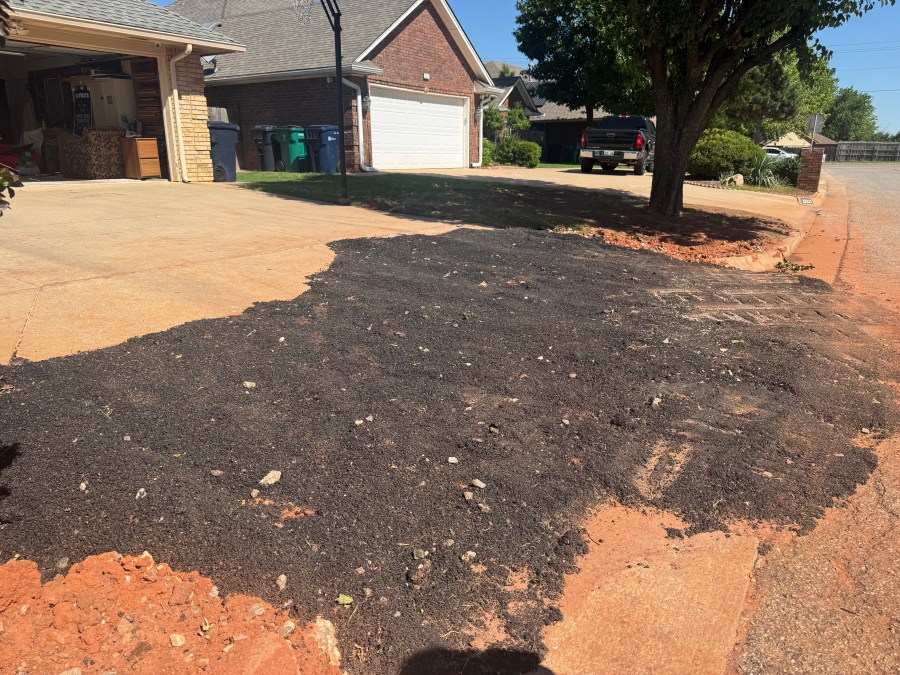 Homeowner's driveway becomes an eyesore after city water main break underground