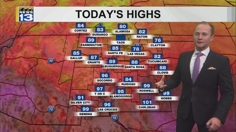 Hotter temperatures on the way Friday