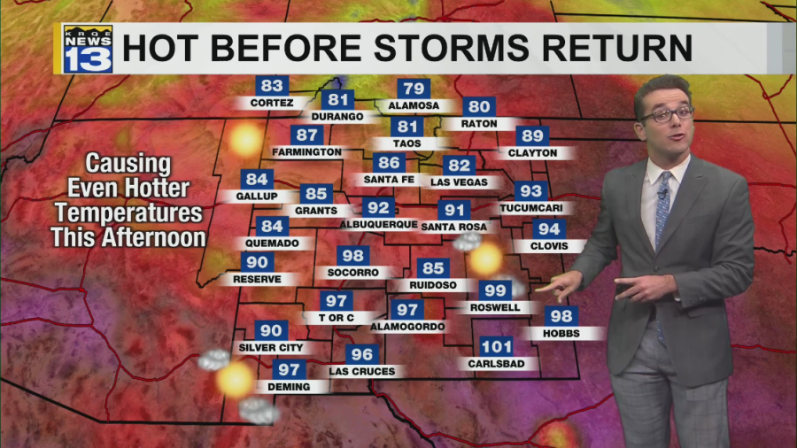 Hotter today then muggier by Memorial Day