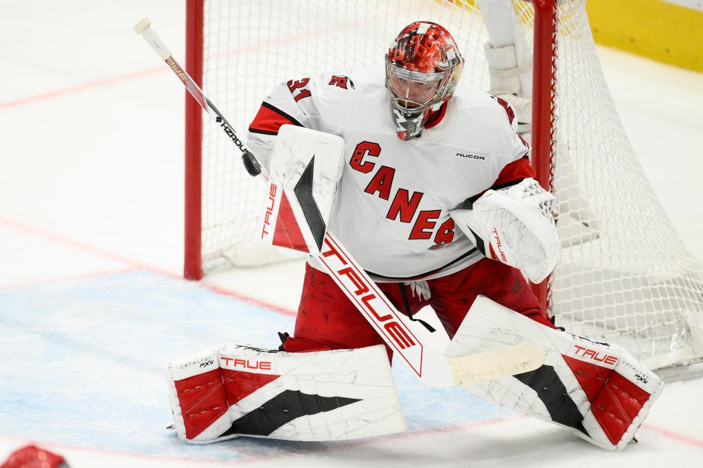 Hurricanes to start goalie Frederik Andersen vs. Panthers