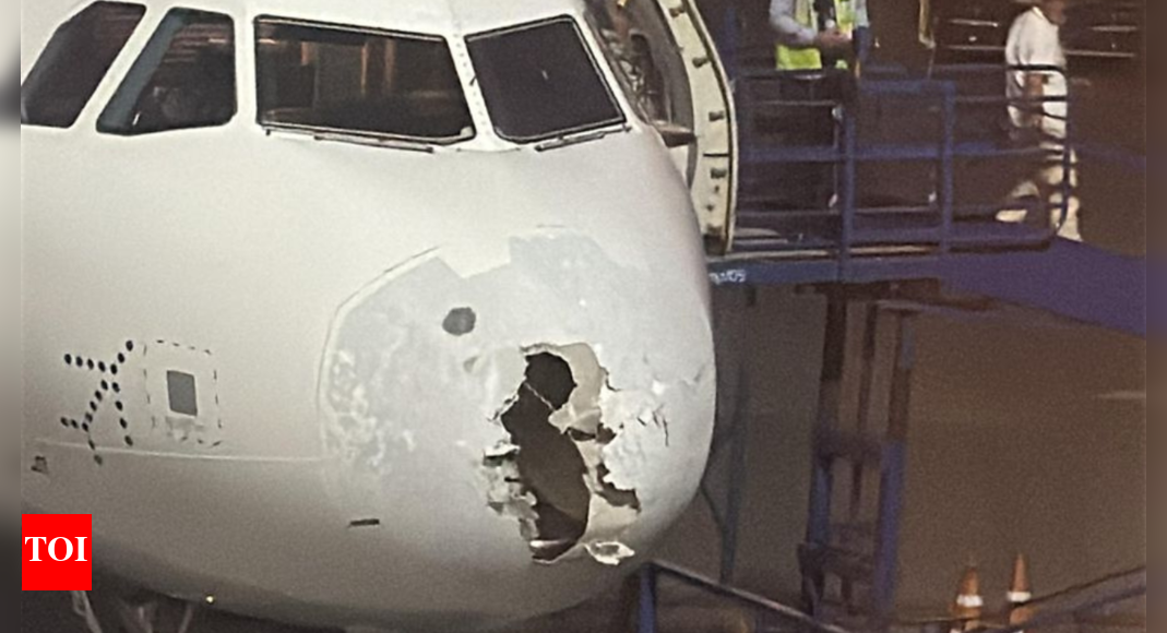 IndiGo Delhi-Srinagar flight encounters turbulence in bad weather; lands safely | India News