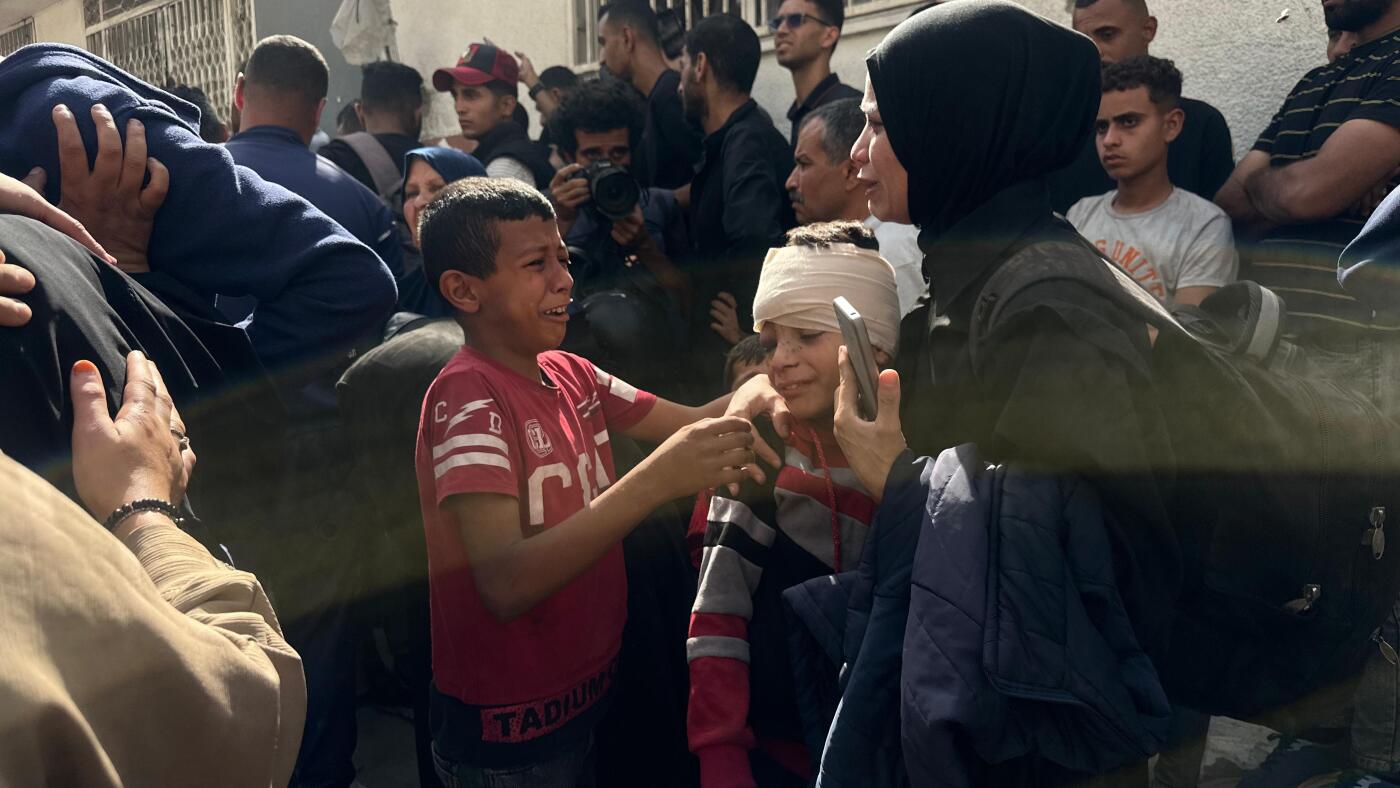 Israel plans to move Gazans south to new aid centers : NPR