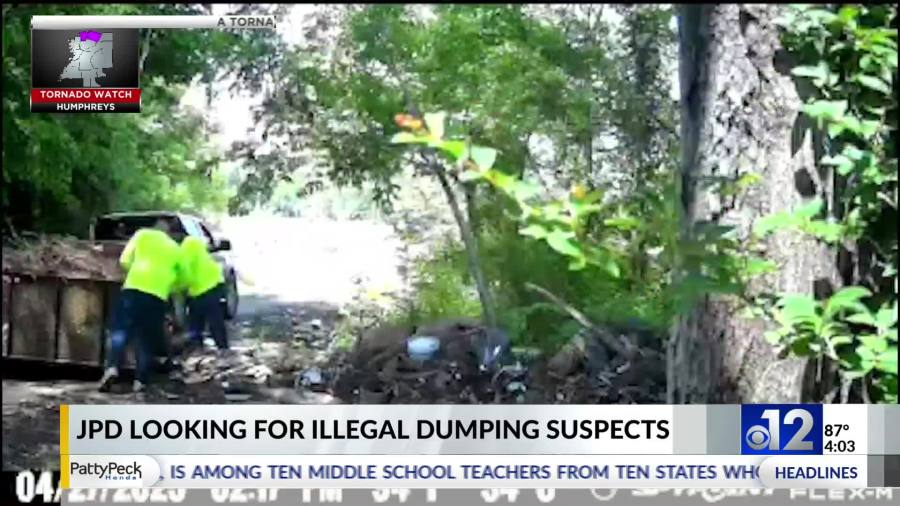 Jackson police search for illegal dumping suspects