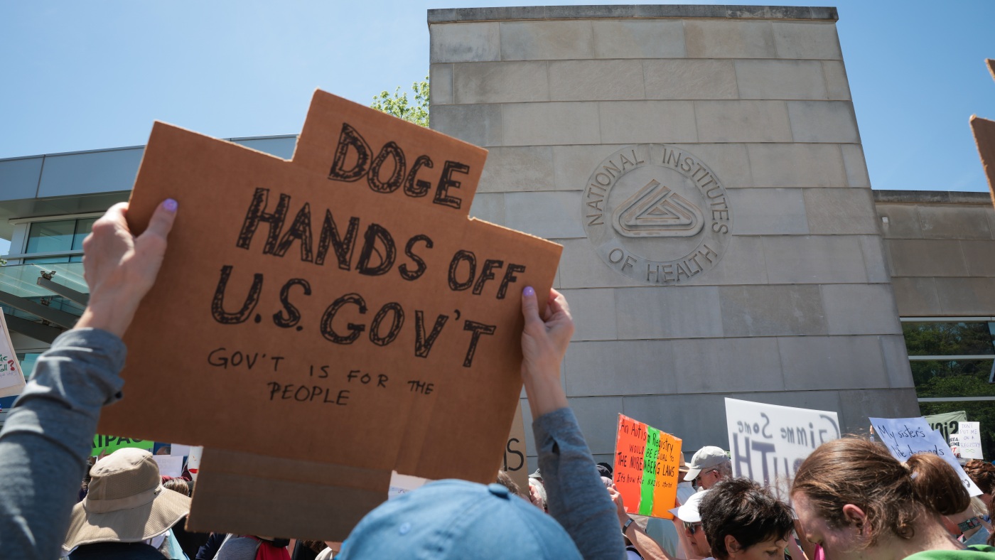 Judge halts Trump's plans to slash government : NPR