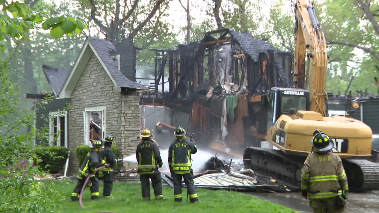 Kenosha County house fire; likely caused by batteries, pets missing
