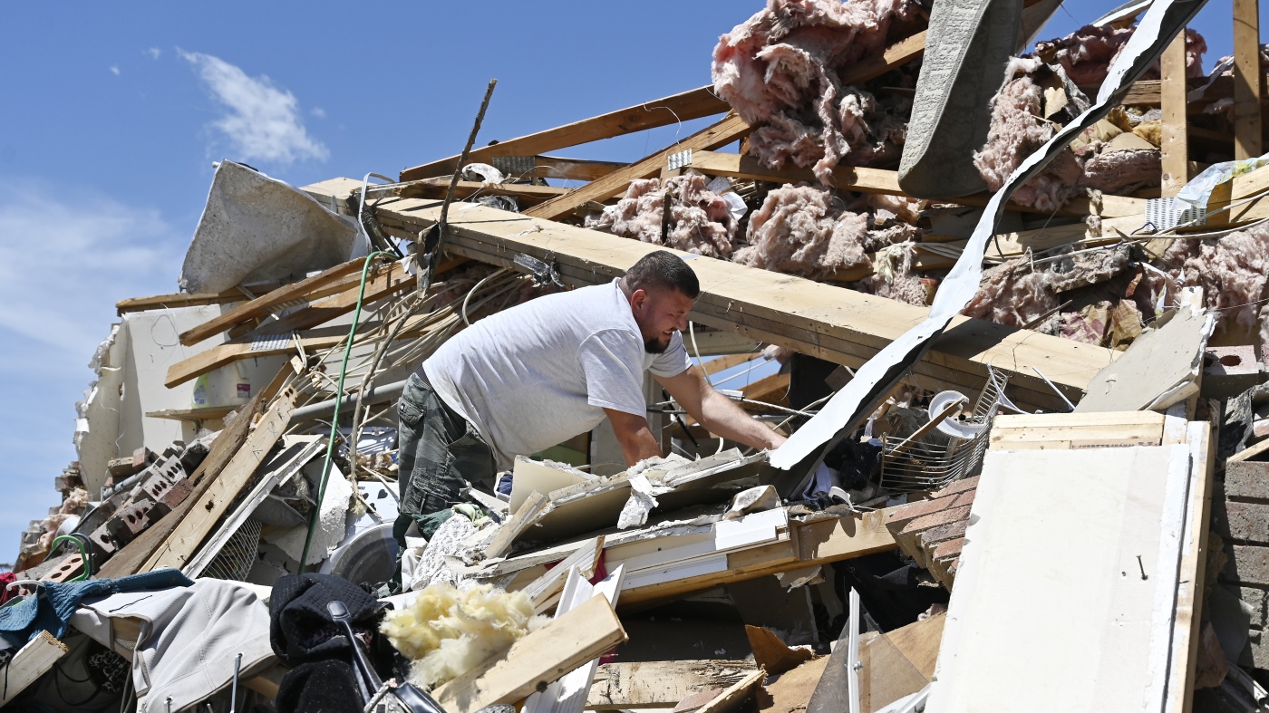 Kentucky and Missouri are hit by deadly storms : The Picture Show : NPR