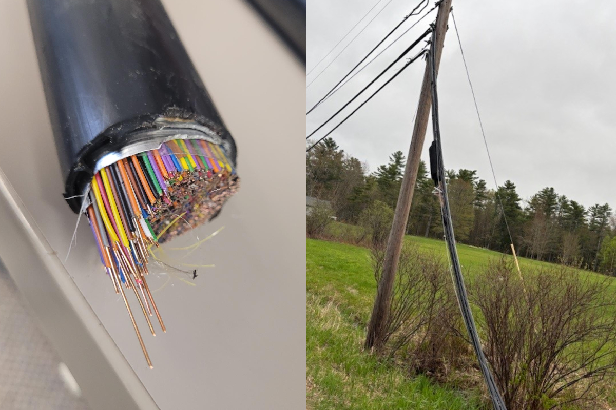 Maine man accused of stealing cable from a utility pole allegedly had done it before