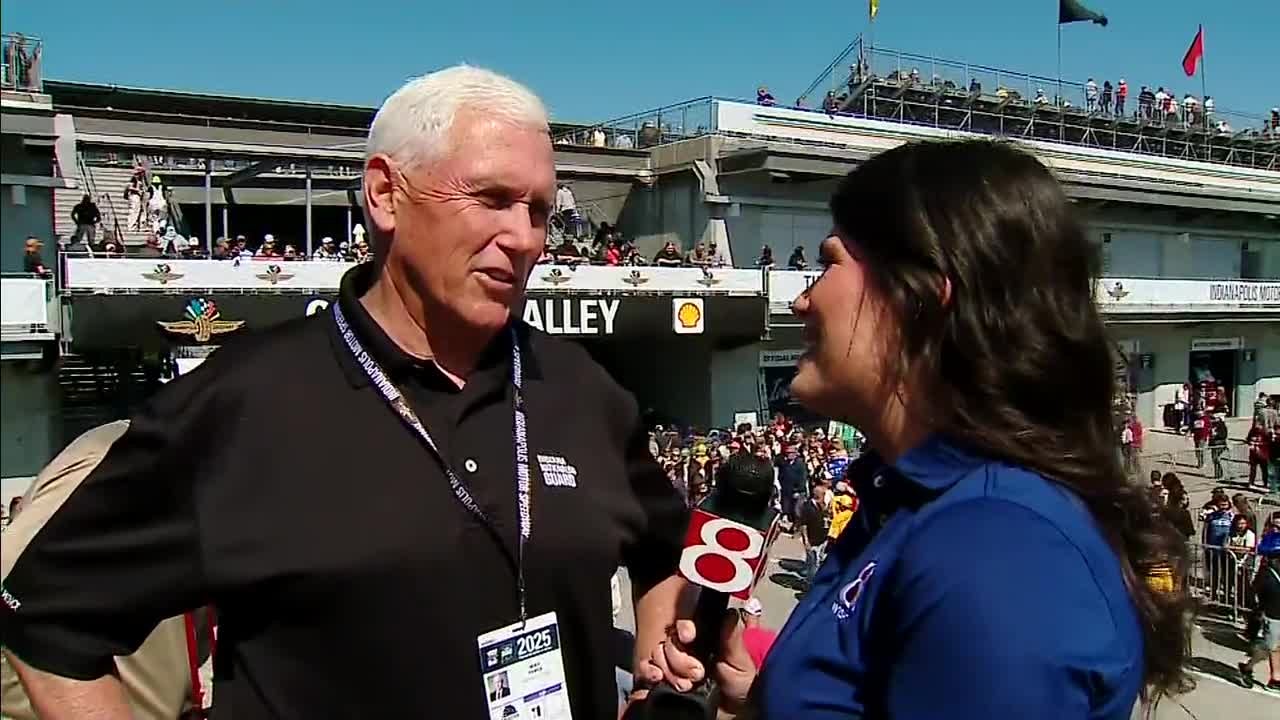 Mike Pence joins Indy 500 fans on Carb Day - Indianapolis News | Indiana Weather | Indiana Traffic