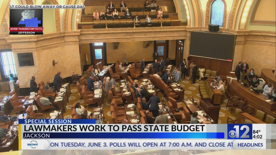 Mississippi lawmakers work to pass state budget in special session