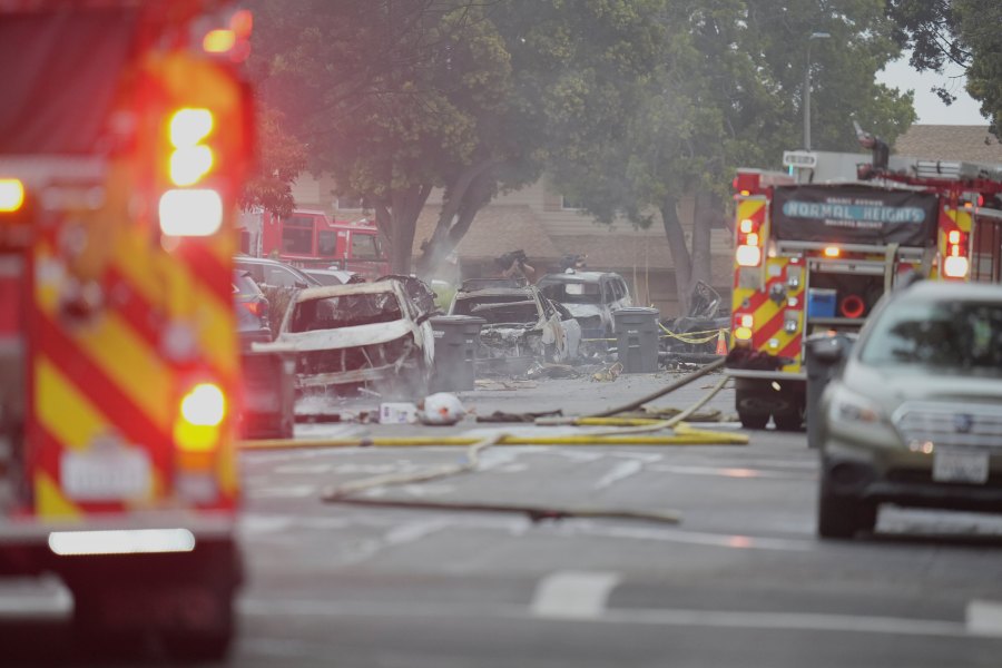 Multiple people on private plane that crashed into San Diego neighborhood are dead, authorities say