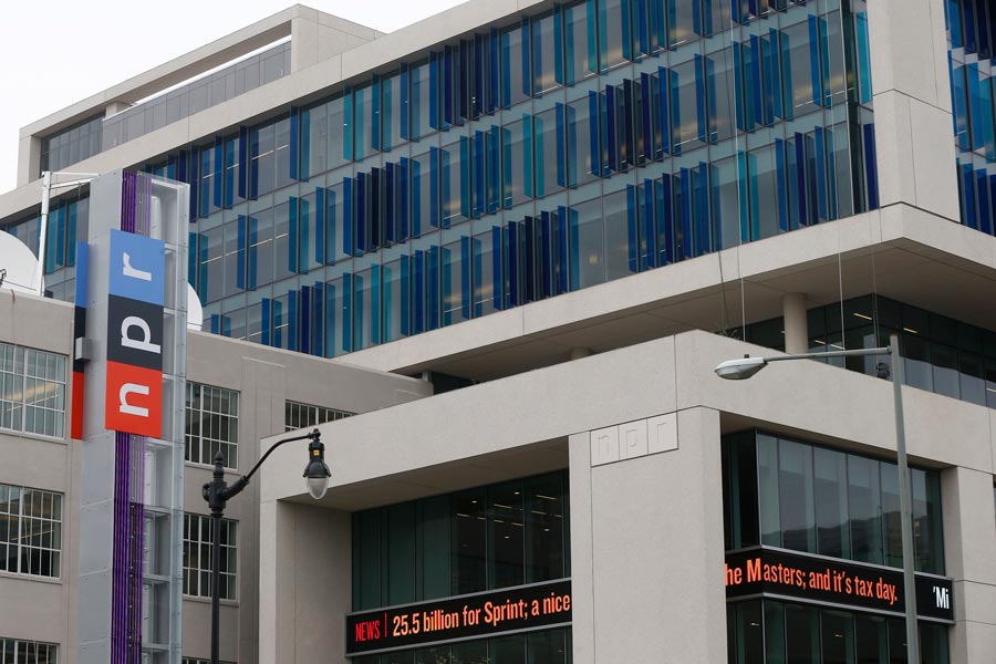 The headquarters for National Public Radio (NPR) is seen in Washington, April 15, 2013.