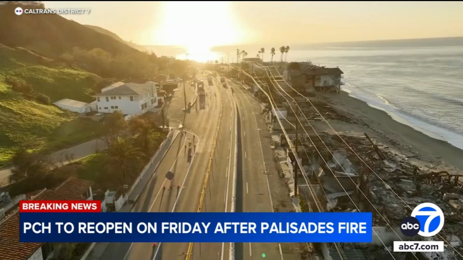 Pacific Coast Highway set to reopen Friday ahead of Memorial Day Weekend after Palisades Fire forced closure