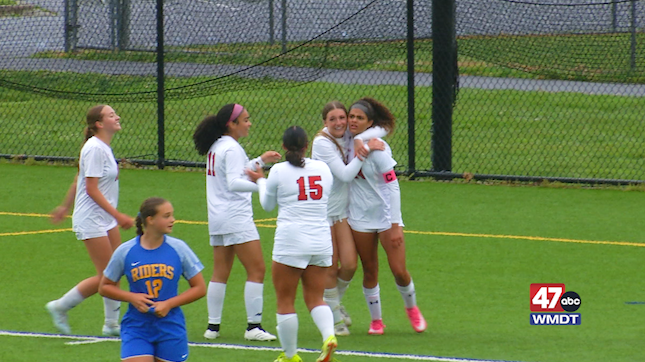 Polytech girl's soccer advances past Caesar Rodney to DIAA Semifinals