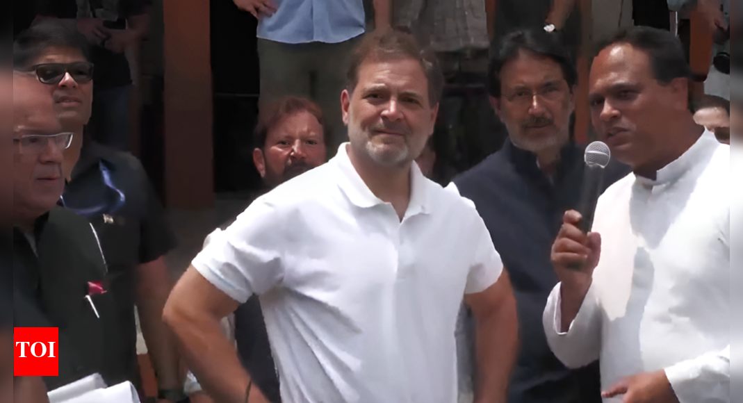 Rahul Gandhi visits J&K's Poonch, meets families affected by Pakistan shelling | India News