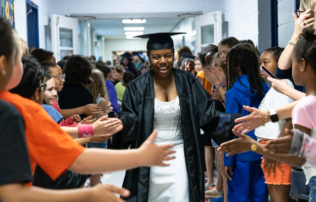 SLIDE SHOW: BGHS graduates take annual march through former elementary schools