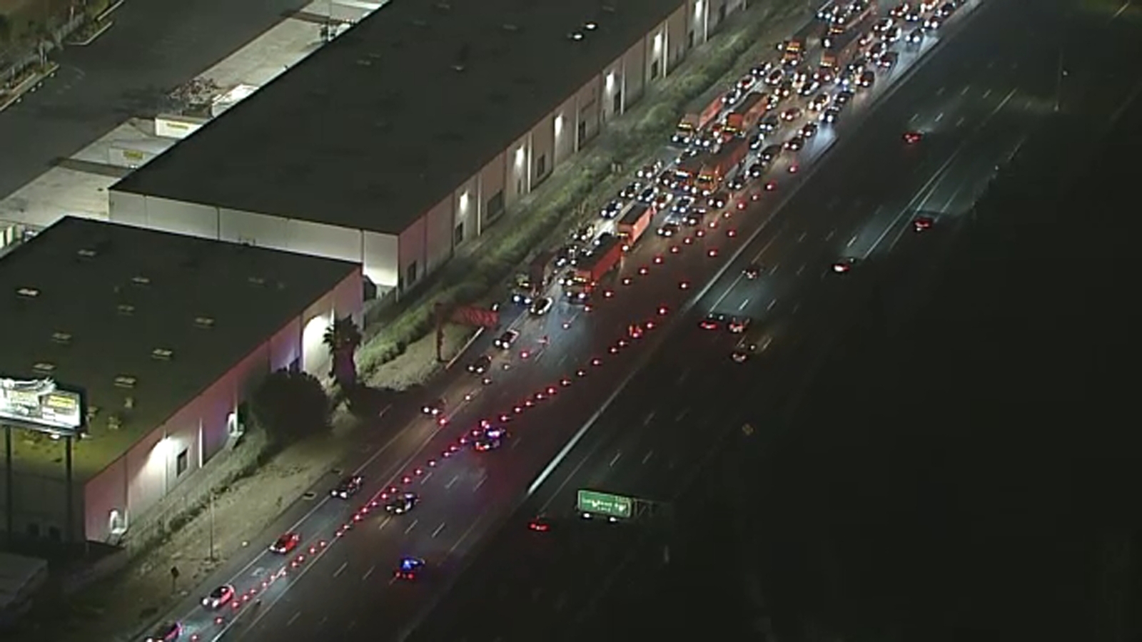 Shooting investigation shuts down all southbound lanes of 710 Freeway at Del Amo Boulevard in Long Beach