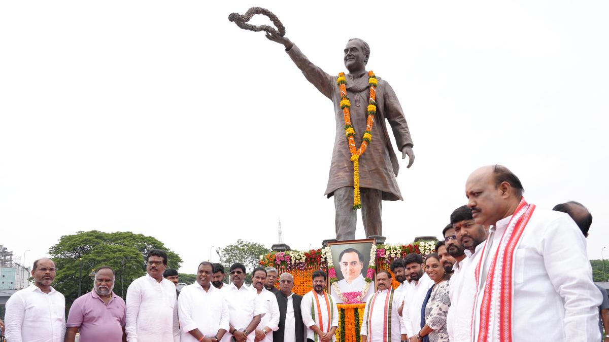 Telangana CM Revanth Reddy pays tribute to Rajiv Gandhi, slams Centre’s ‘weak’ foreign policy