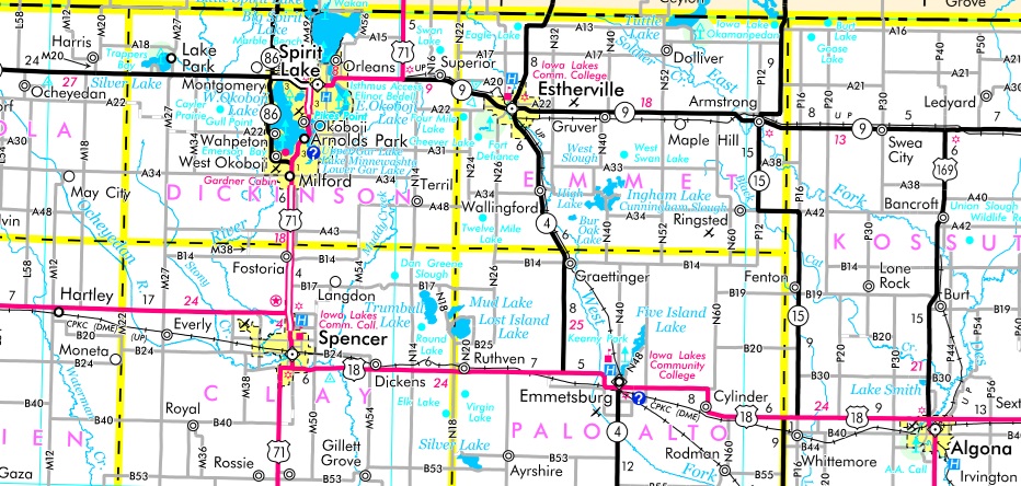 The new Iowa road map is available in paper, no batteries required!