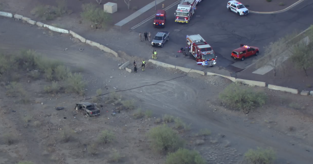 Three people in critical condition after truck crashed into a wall in north PHX