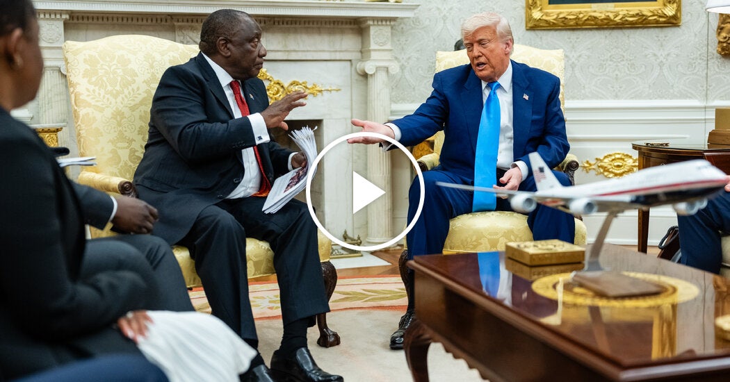 Trump Repeats False Claims to South African President
