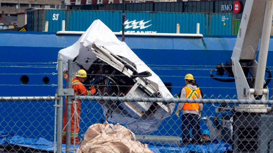 Vessel's implosion can be heard on new video from expedition to Titanic wreckage
