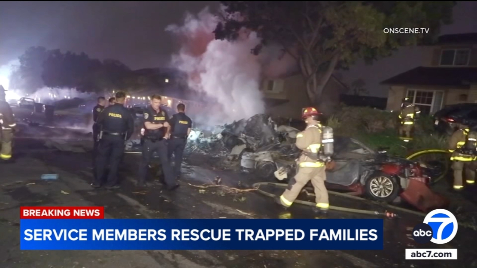Witnesses recount race to survival after neighborhood went up in flames following deadly San Diego plane crash