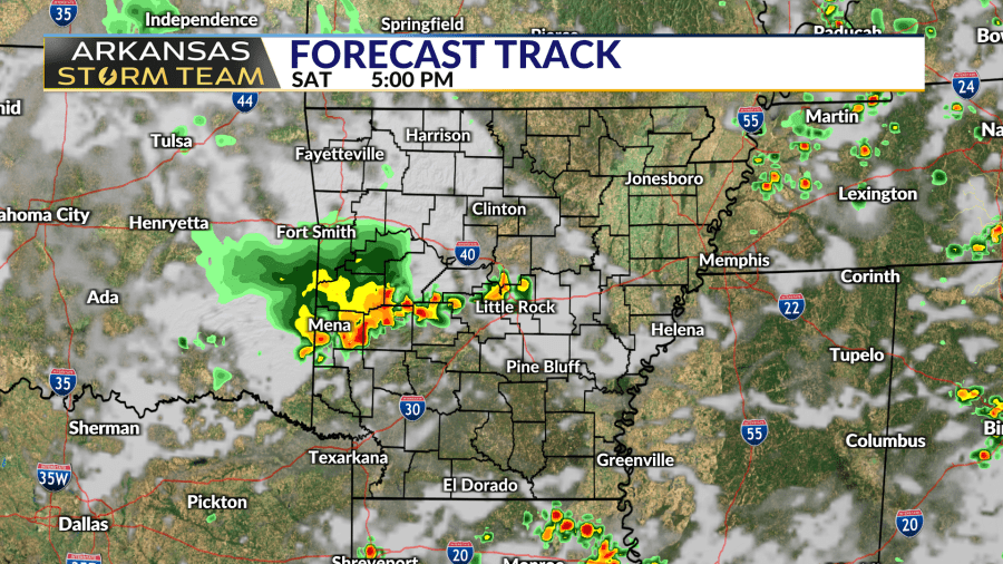 Arkansas Storm Team Forecast: Stormy Evening for Some