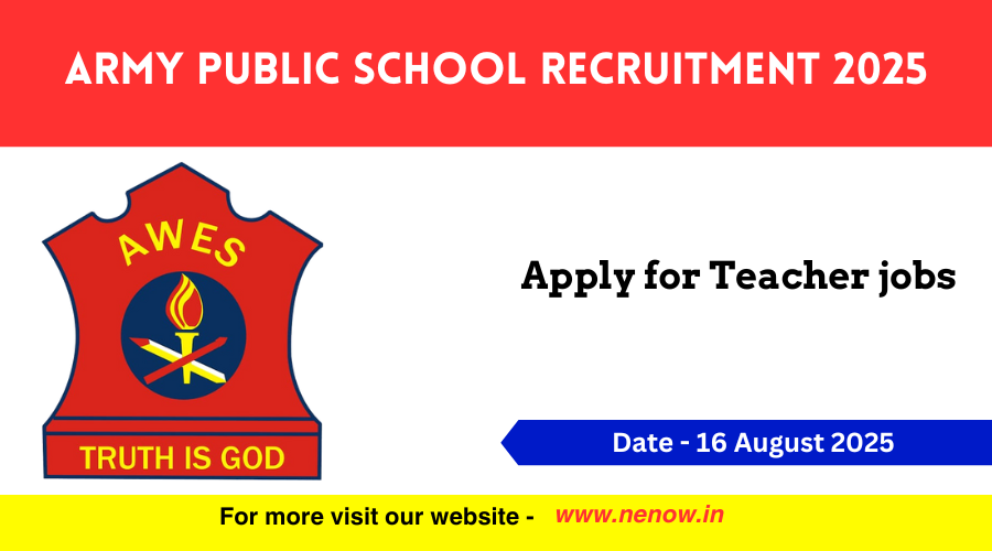 Army Public School Recruitment 2025 : Apply for Teacher jobs
