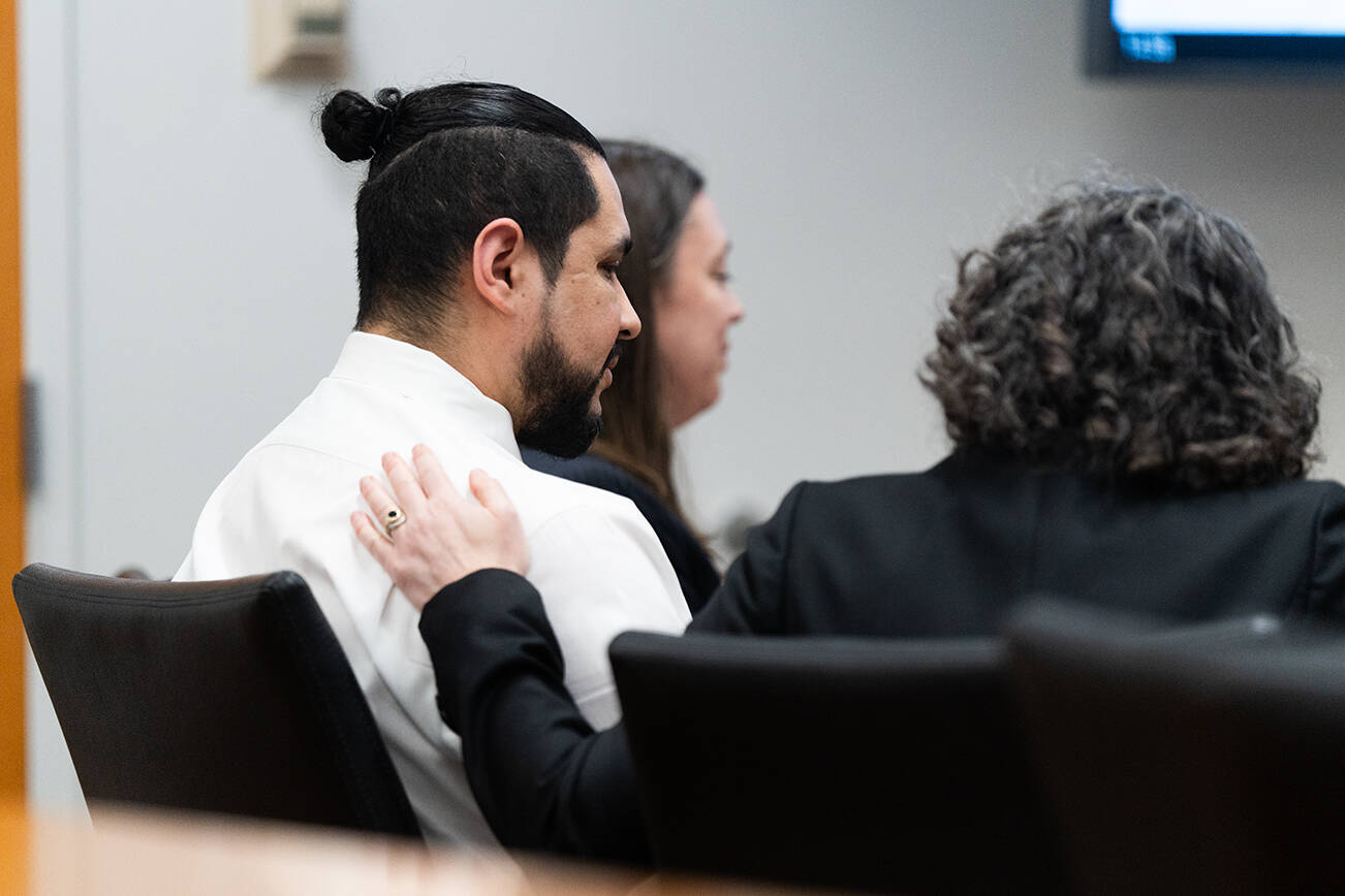 Raul Benitez Santana in the courtroom Wednesday. (Will Geschke / The Herald)