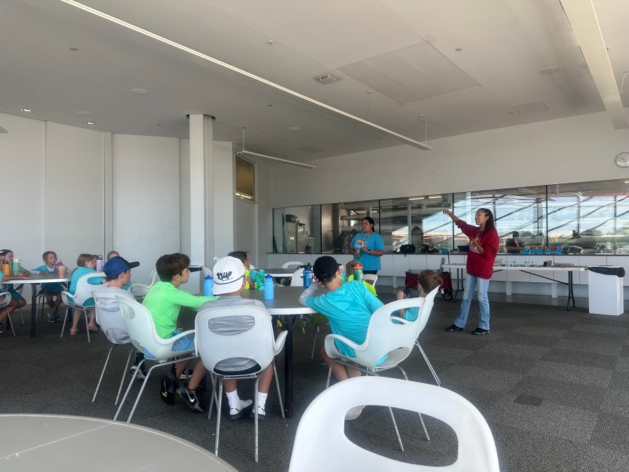 Kids learn about Native American culture at Riversport summer camp