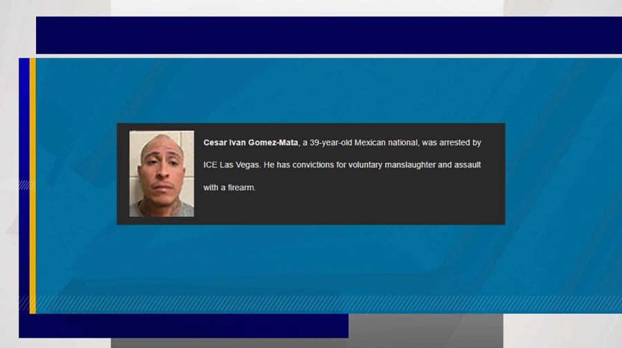 Las Vegas ICE arrest among 16 spotlighted in White House email