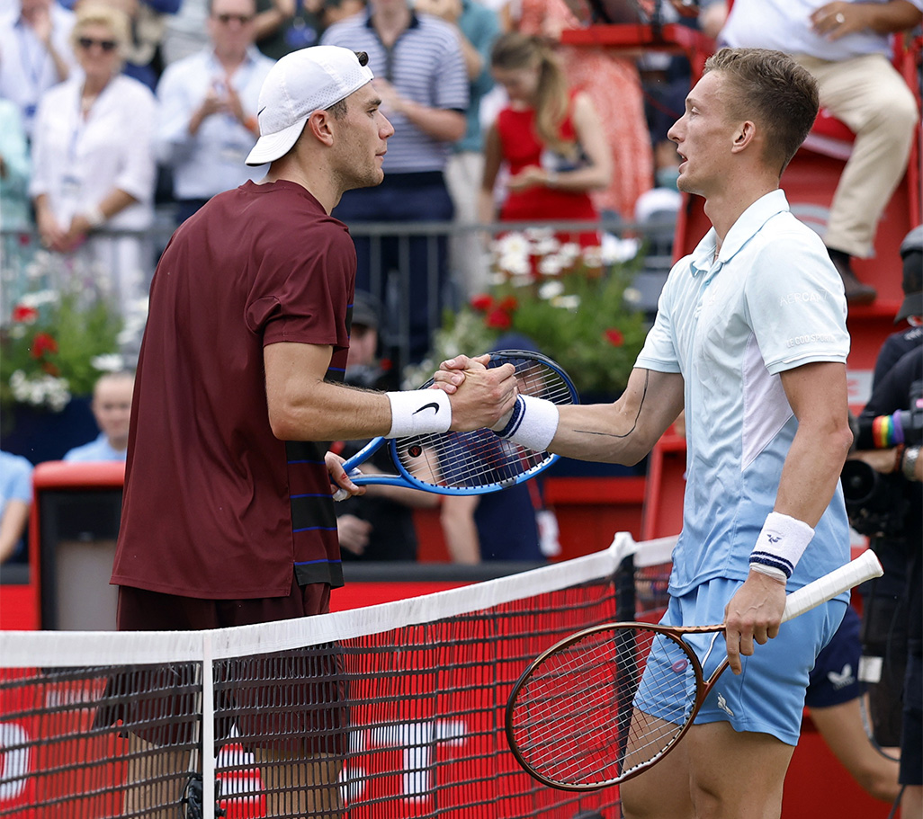 cover Lehecka ruins script to beat Draper in Queen’s semi-final