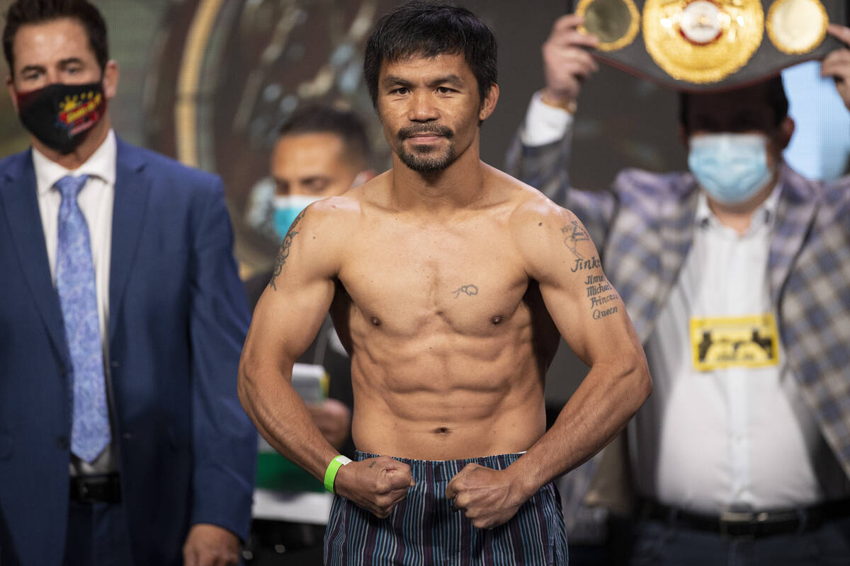 Manny Pacquiao prepares for Las Vegas fight, says ‘book of politics is closed’ | Boxing