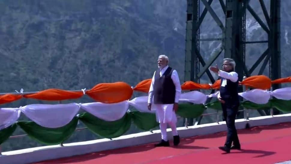 PM Modi Unveils World's Highest Railway Bridge In Jammu And Kashmir | India News