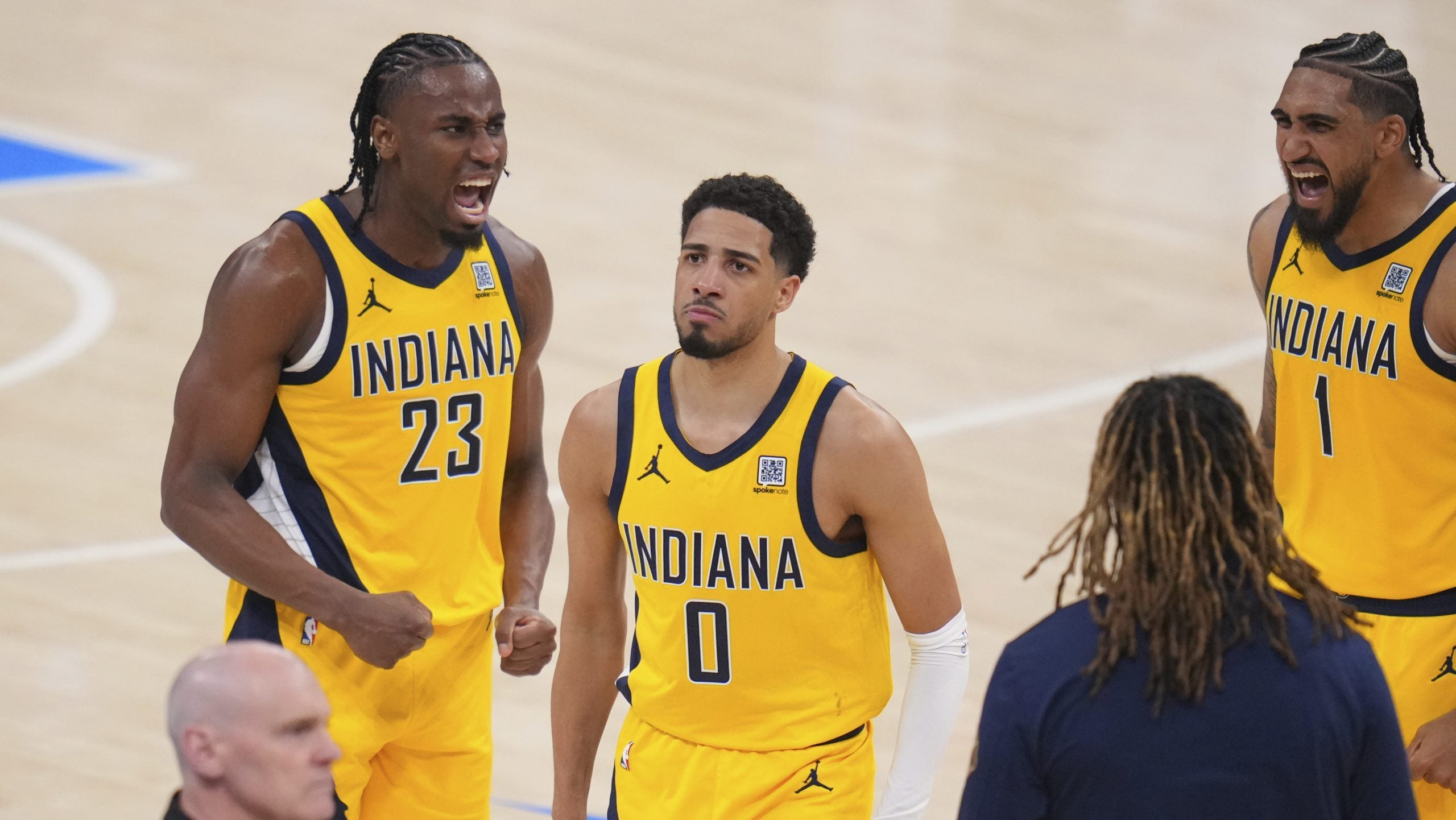 Pacers beat Thunder in Game 1 on Haliburton's game-winner - Indianapolis News | Indiana Weather | Indiana Traffic