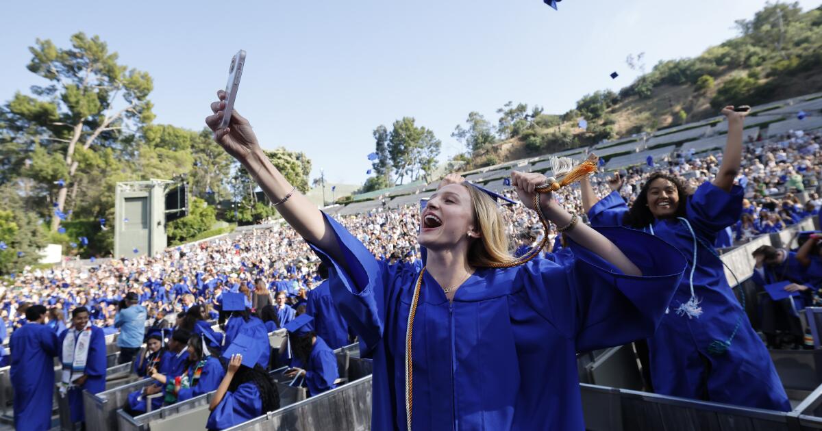 Pali High's stadium burned. Their Hollywood Bowl graduation is bittersweet