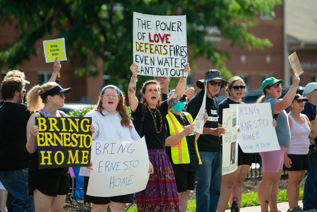 SLIDE SHOW: Protestors call on Guthrie to demand release of Ernesto Manuel-Andres