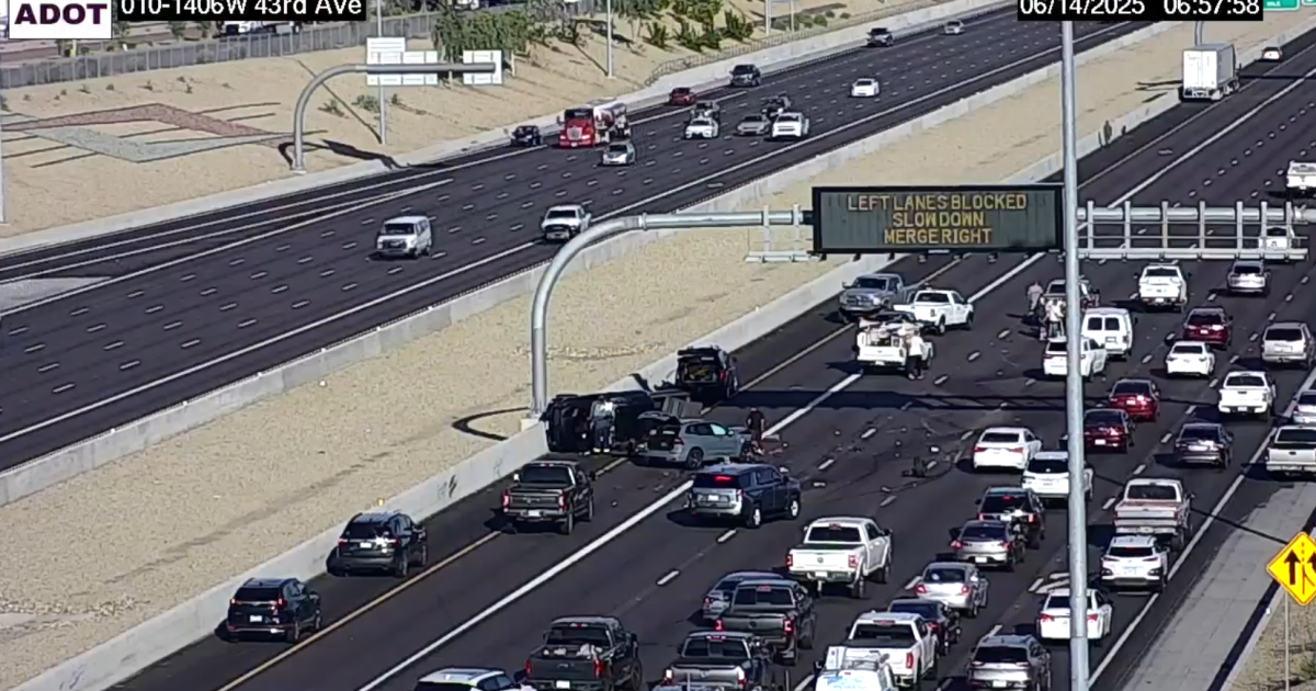 Serious injuries reported after rollover crash on I-10 near 43rd Avenue