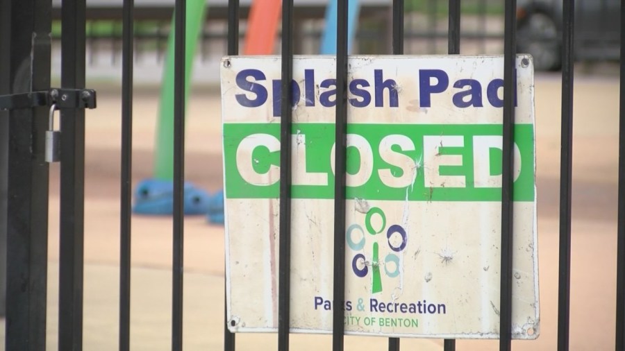 Splash Pad at Tyndall Park in Benton shut down after reports of skin irritations in children