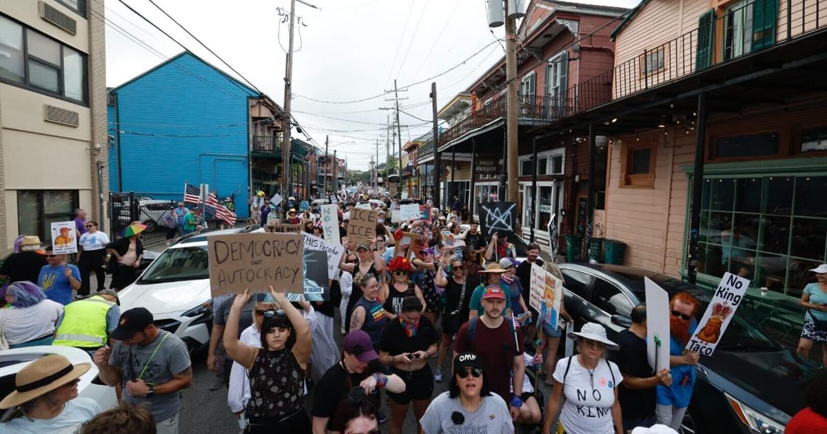 Thousands gather in New Orleans to protest Donald Trump | News